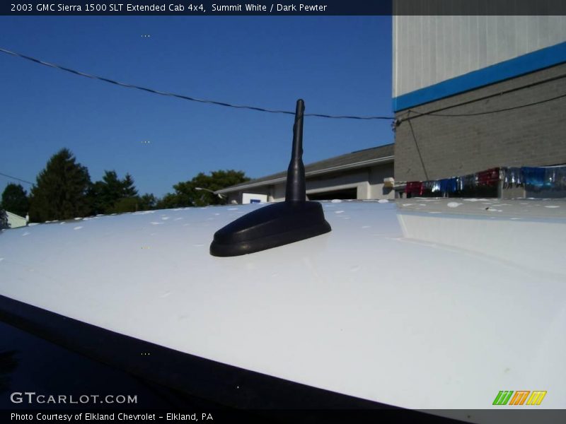 Summit White / Dark Pewter 2003 GMC Sierra 1500 SLT Extended Cab 4x4