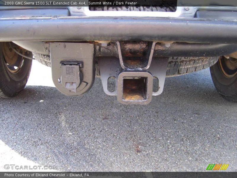 Summit White / Dark Pewter 2003 GMC Sierra 1500 SLT Extended Cab 4x4