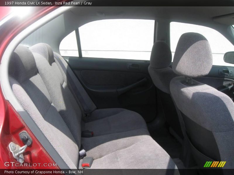 Inza Red Pearl / Gray 1997 Honda Civic LX Sedan