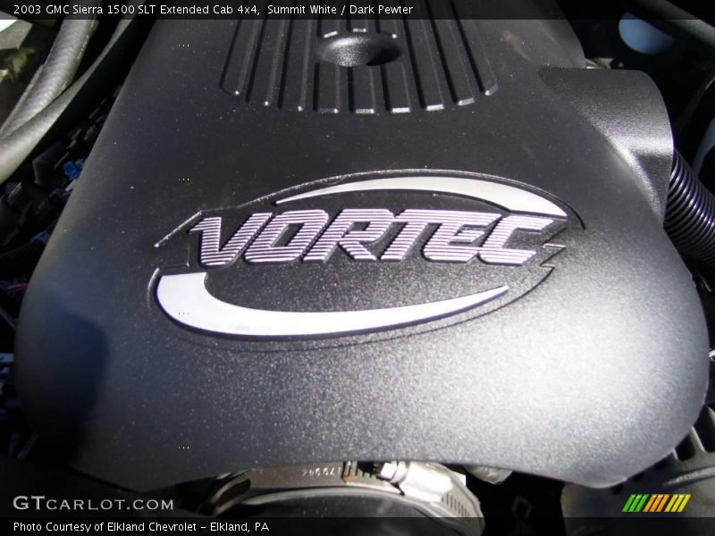 Summit White / Dark Pewter 2003 GMC Sierra 1500 SLT Extended Cab 4x4