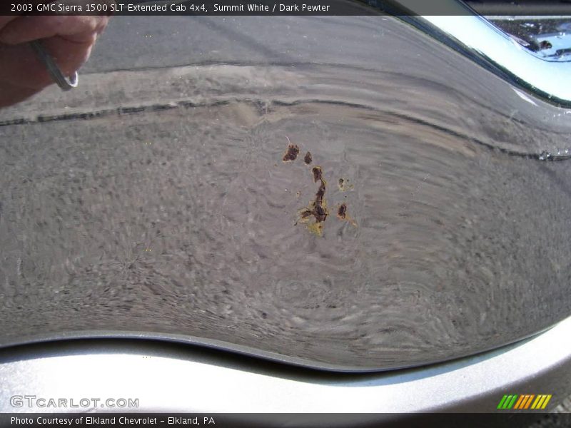 Summit White / Dark Pewter 2003 GMC Sierra 1500 SLT Extended Cab 4x4