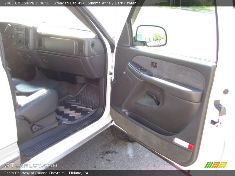 Summit White / Dark Pewter 2003 GMC Sierra 1500 SLT Extended Cab 4x4