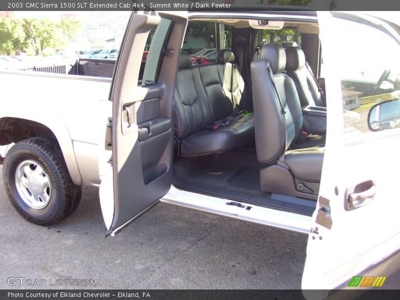 Summit White / Dark Pewter 2003 GMC Sierra 1500 SLT Extended Cab 4x4