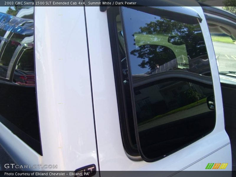 Summit White / Dark Pewter 2003 GMC Sierra 1500 SLT Extended Cab 4x4