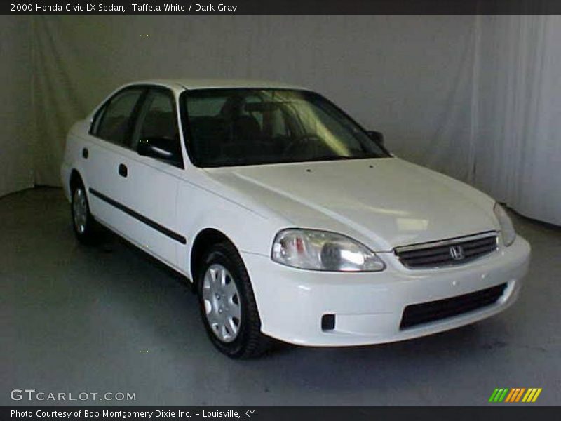 Taffeta White / Dark Gray 2000 Honda Civic LX Sedan