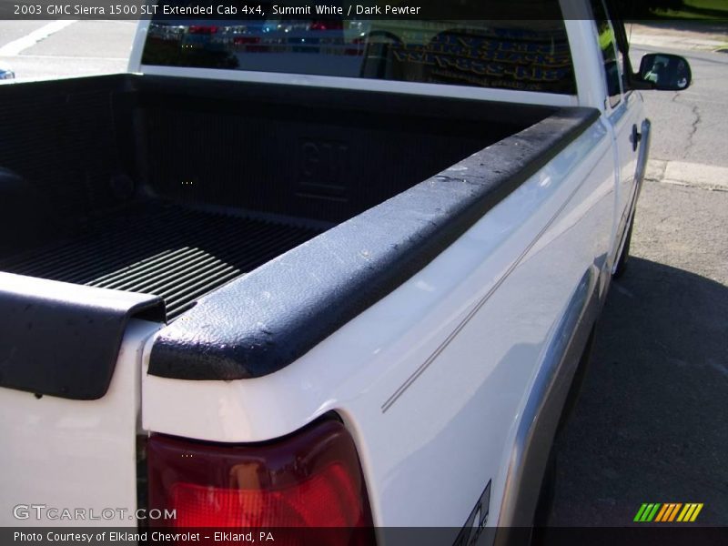 Summit White / Dark Pewter 2003 GMC Sierra 1500 SLT Extended Cab 4x4