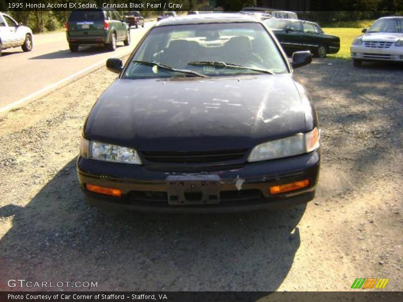 Granada Black Pearl / Gray 1995 Honda Accord EX Sedan