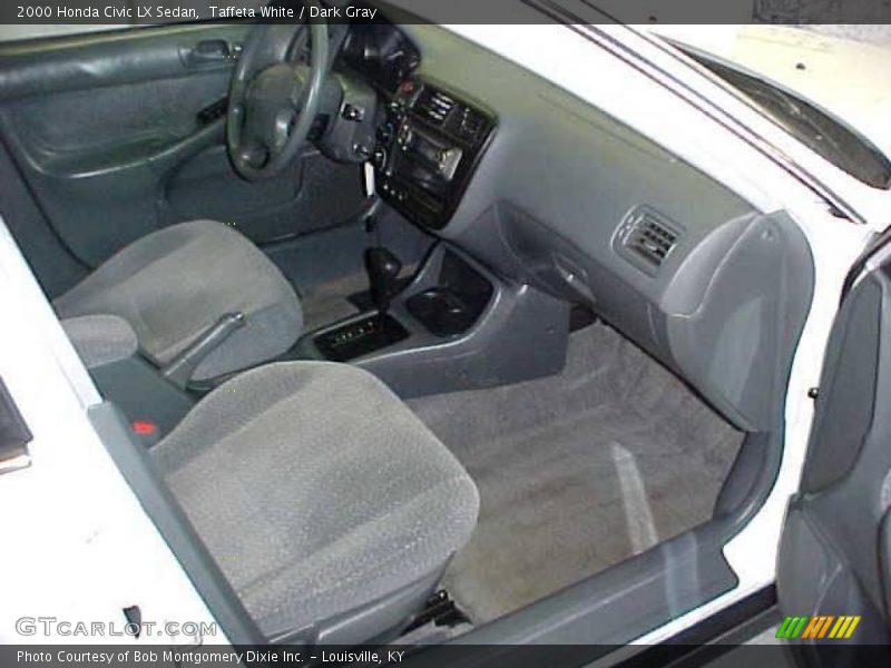 Taffeta White / Dark Gray 2000 Honda Civic LX Sedan