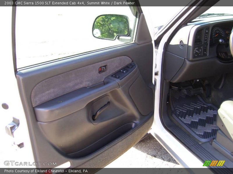 Summit White / Dark Pewter 2003 GMC Sierra 1500 SLT Extended Cab 4x4