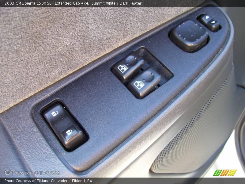 Summit White / Dark Pewter 2003 GMC Sierra 1500 SLT Extended Cab 4x4