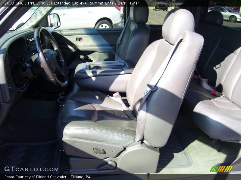 Summit White / Dark Pewter 2003 GMC Sierra 1500 SLT Extended Cab 4x4