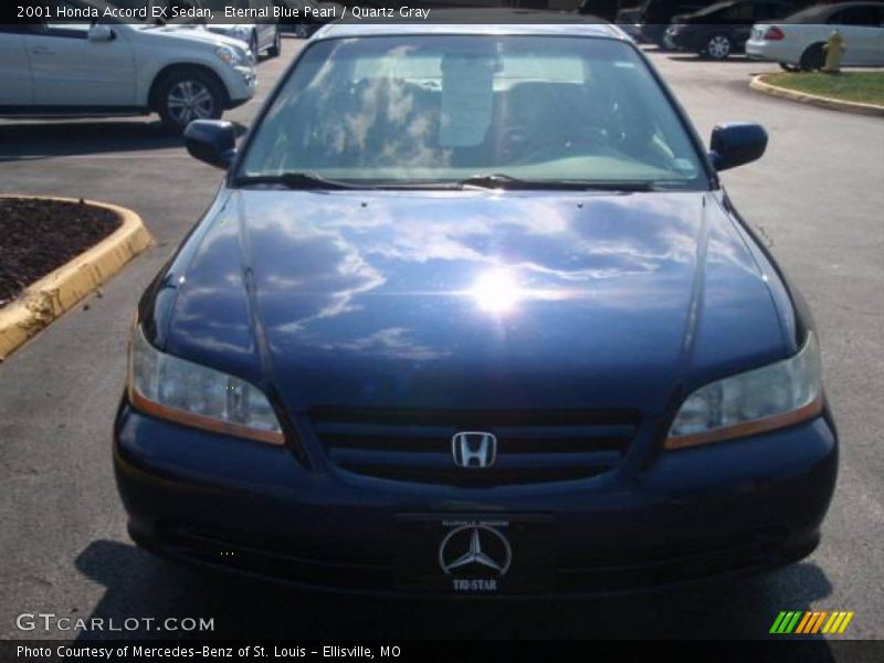 Eternal Blue Pearl / Quartz Gray 2001 Honda Accord EX Sedan