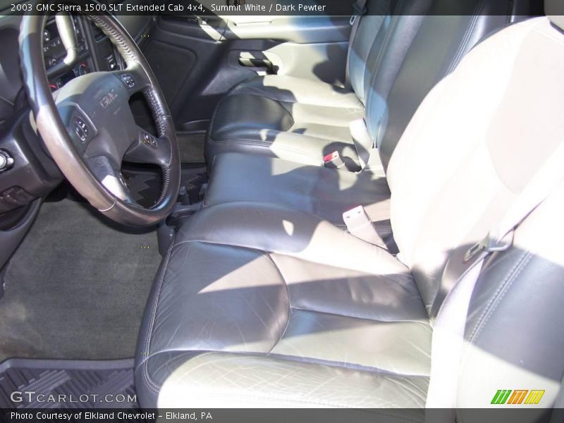 Summit White / Dark Pewter 2003 GMC Sierra 1500 SLT Extended Cab 4x4