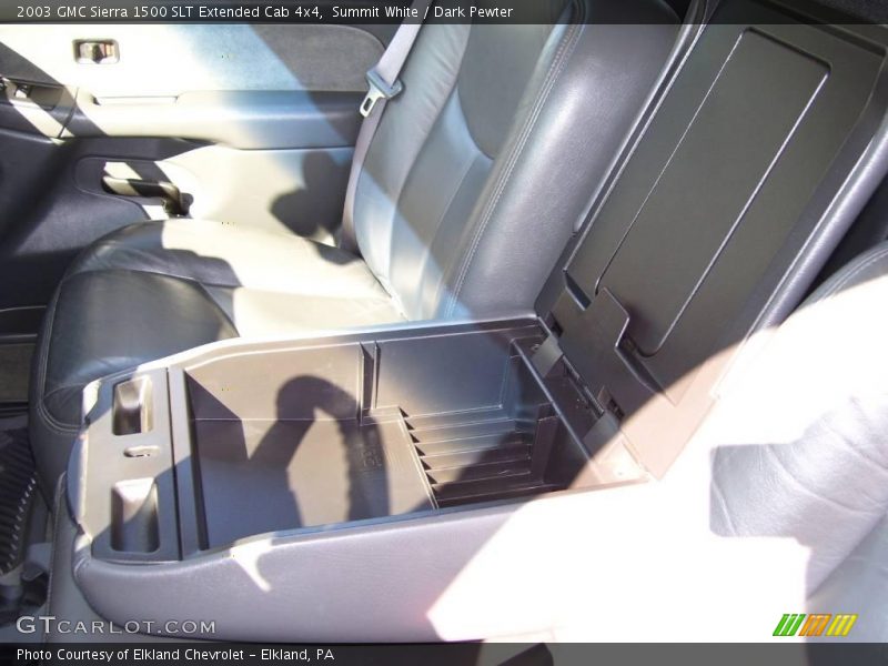 Summit White / Dark Pewter 2003 GMC Sierra 1500 SLT Extended Cab 4x4