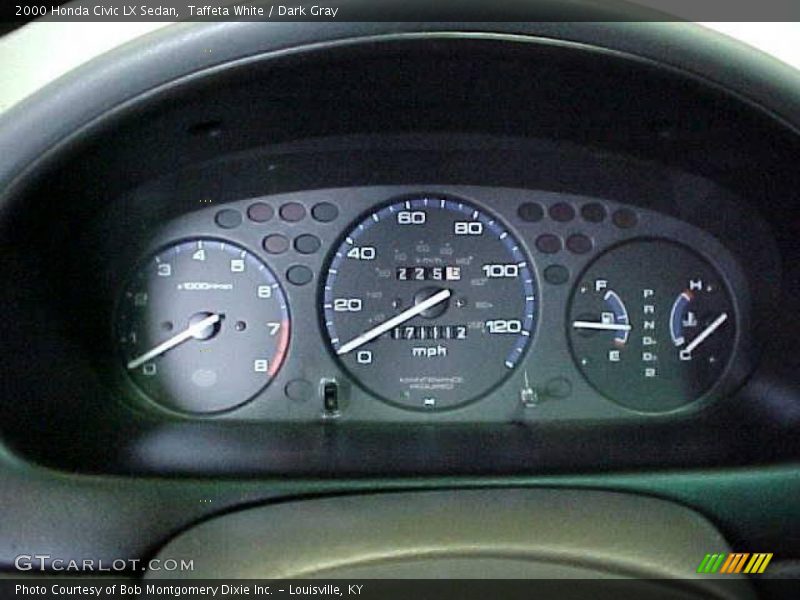 Taffeta White / Dark Gray 2000 Honda Civic LX Sedan