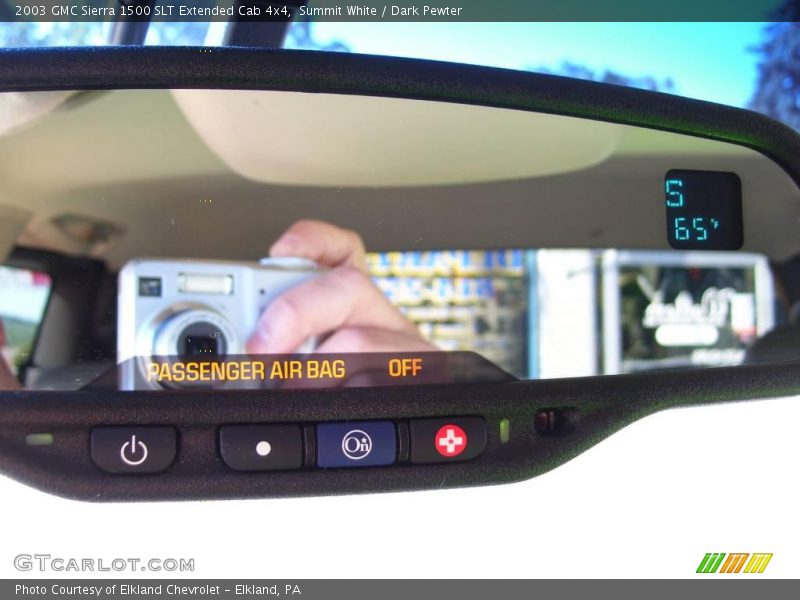 Summit White / Dark Pewter 2003 GMC Sierra 1500 SLT Extended Cab 4x4