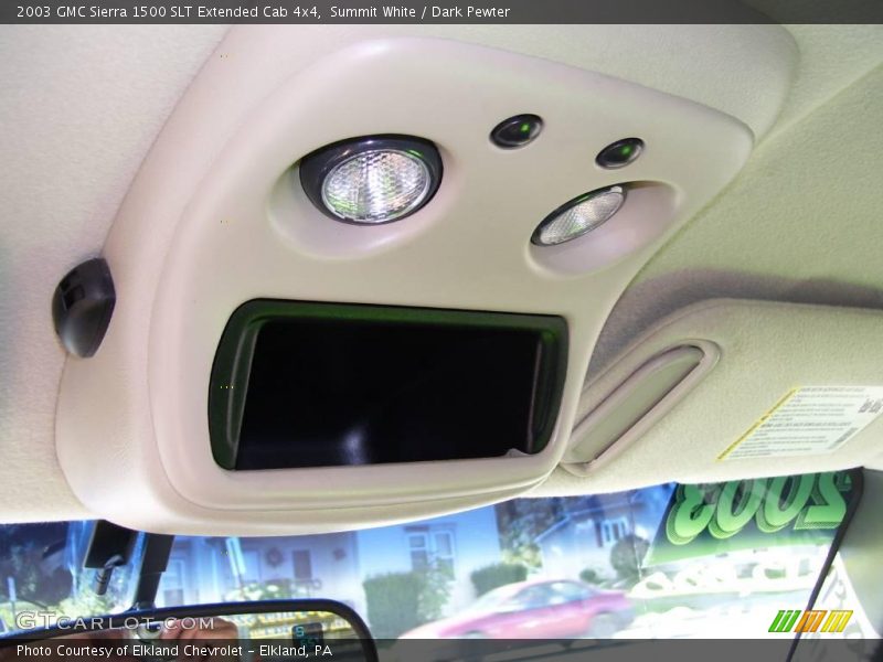 Summit White / Dark Pewter 2003 GMC Sierra 1500 SLT Extended Cab 4x4