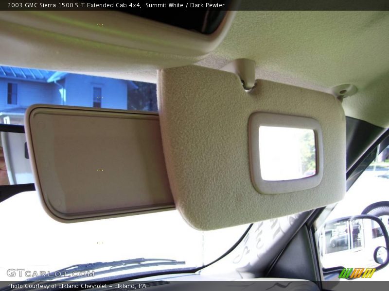 Summit White / Dark Pewter 2003 GMC Sierra 1500 SLT Extended Cab 4x4