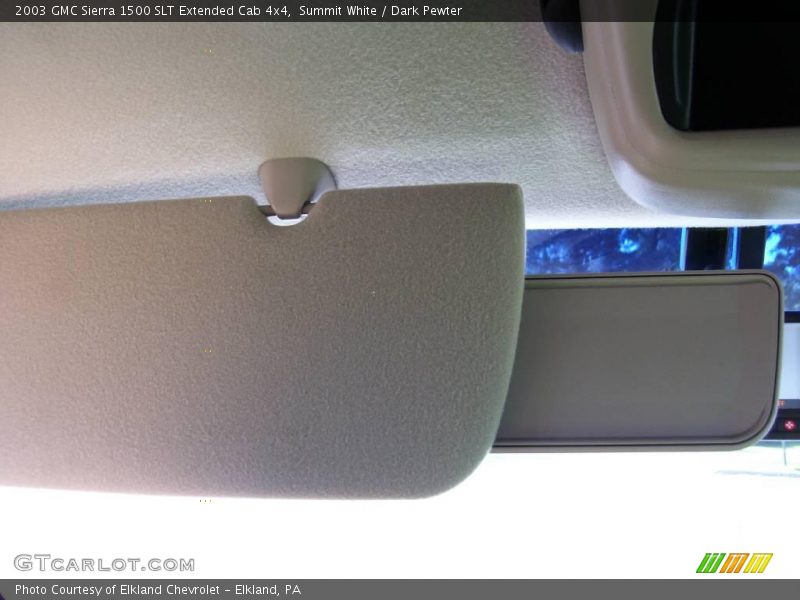 Summit White / Dark Pewter 2003 GMC Sierra 1500 SLT Extended Cab 4x4
