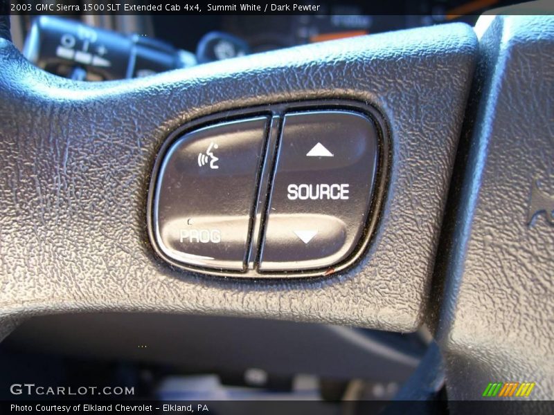 Summit White / Dark Pewter 2003 GMC Sierra 1500 SLT Extended Cab 4x4