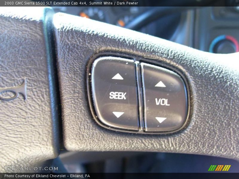 Summit White / Dark Pewter 2003 GMC Sierra 1500 SLT Extended Cab 4x4