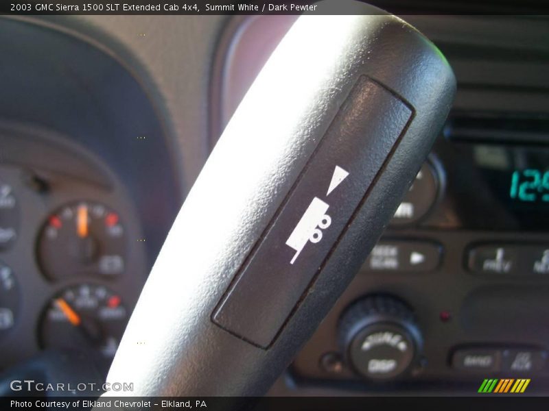 Summit White / Dark Pewter 2003 GMC Sierra 1500 SLT Extended Cab 4x4