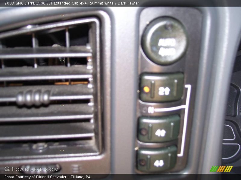 Summit White / Dark Pewter 2003 GMC Sierra 1500 SLT Extended Cab 4x4