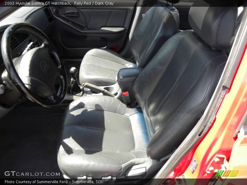 Rally Red / Dark Gray 2003 Hyundai Elantra GT Hatchback