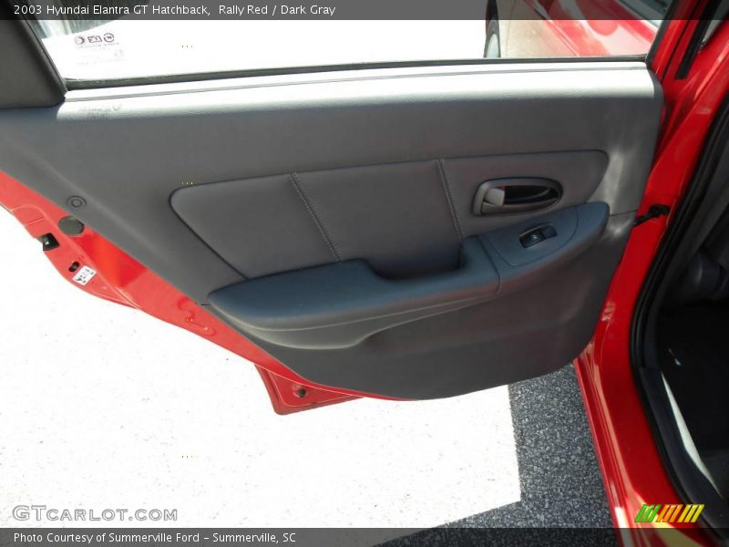 Rally Red / Dark Gray 2003 Hyundai Elantra GT Hatchback