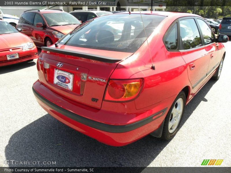 Rally Red / Dark Gray 2003 Hyundai Elantra GT Hatchback