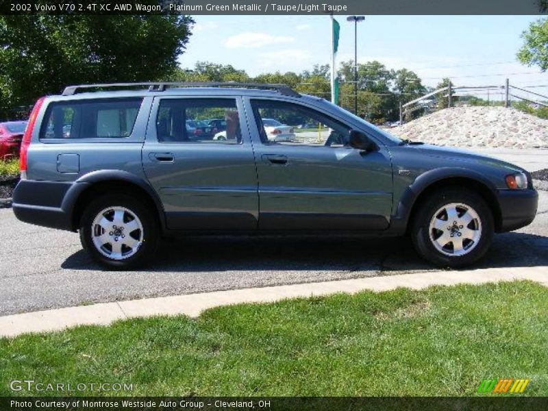 Platinum Green Metallic / Taupe/Light Taupe 2002 Volvo V70 2.4T XC AWD Wagon
