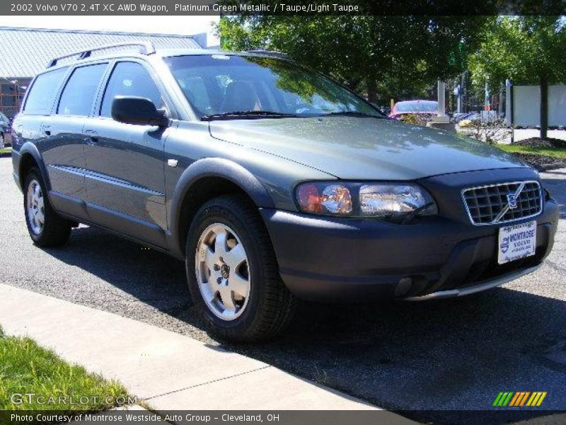 Platinum Green Metallic / Taupe/Light Taupe 2002 Volvo V70 2.4T XC AWD Wagon