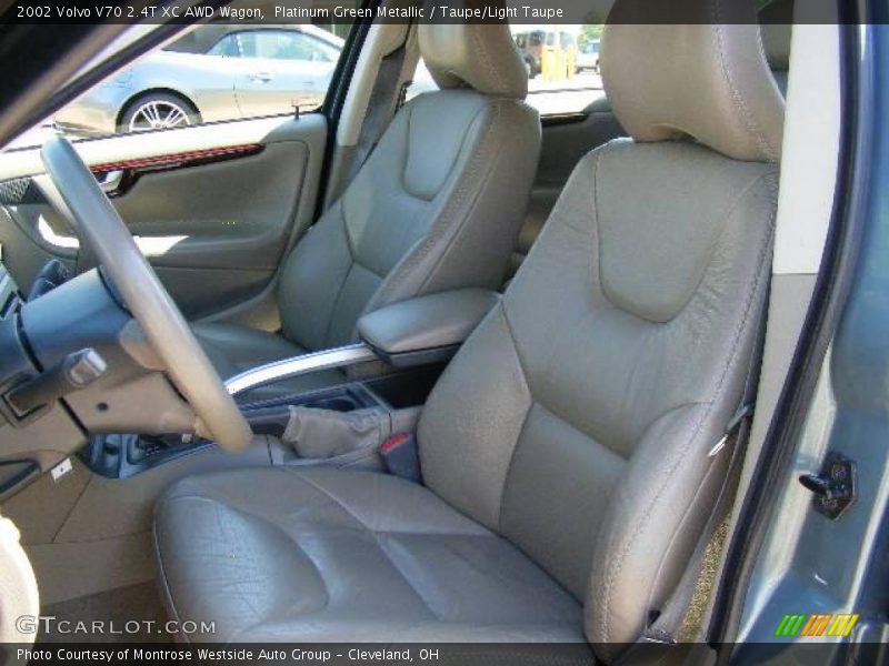 Platinum Green Metallic / Taupe/Light Taupe 2002 Volvo V70 2.4T XC AWD Wagon