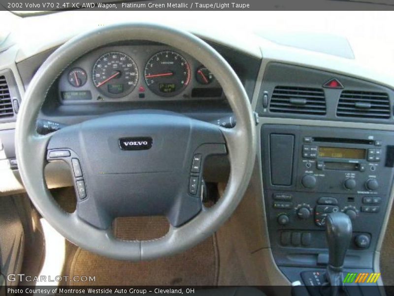 Platinum Green Metallic / Taupe/Light Taupe 2002 Volvo V70 2.4T XC AWD Wagon