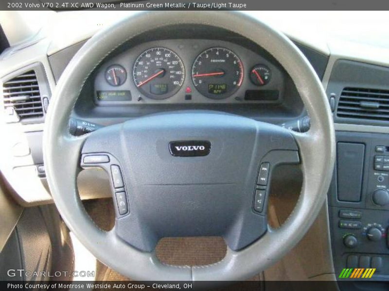 Platinum Green Metallic / Taupe/Light Taupe 2002 Volvo V70 2.4T XC AWD Wagon