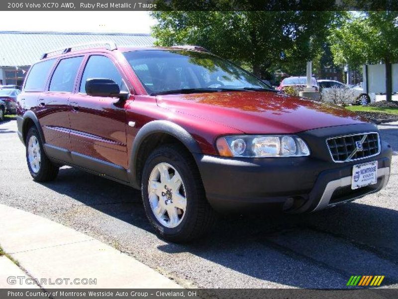 Ruby Red Metallic / Taupe 2006 Volvo XC70 AWD