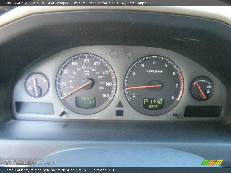 Platinum Green Metallic / Taupe/Light Taupe 2002 Volvo V70 2.4T XC AWD Wagon