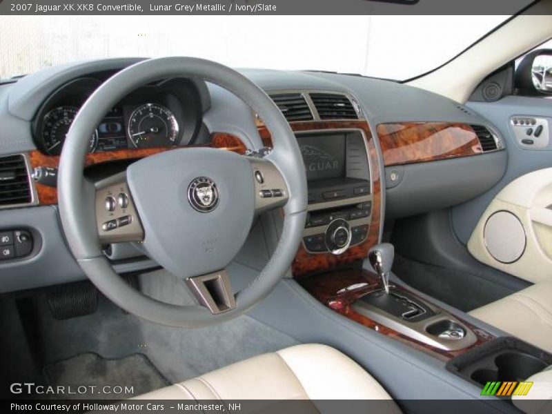 Lunar Grey Metallic / Ivory/Slate 2007 Jaguar XK XK8 Convertible