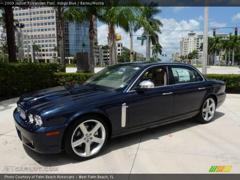 Indigo Blue / Barley/Mocha 2009 Jaguar XJ Vanden Plas