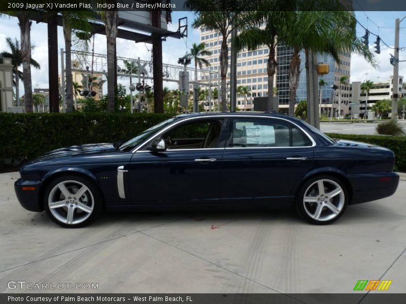 Indigo Blue / Barley/Mocha 2009 Jaguar XJ Vanden Plas