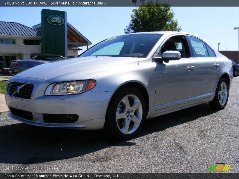 Silver Metallic / Anthracite Black 2008 Volvo S80 T6 AWD