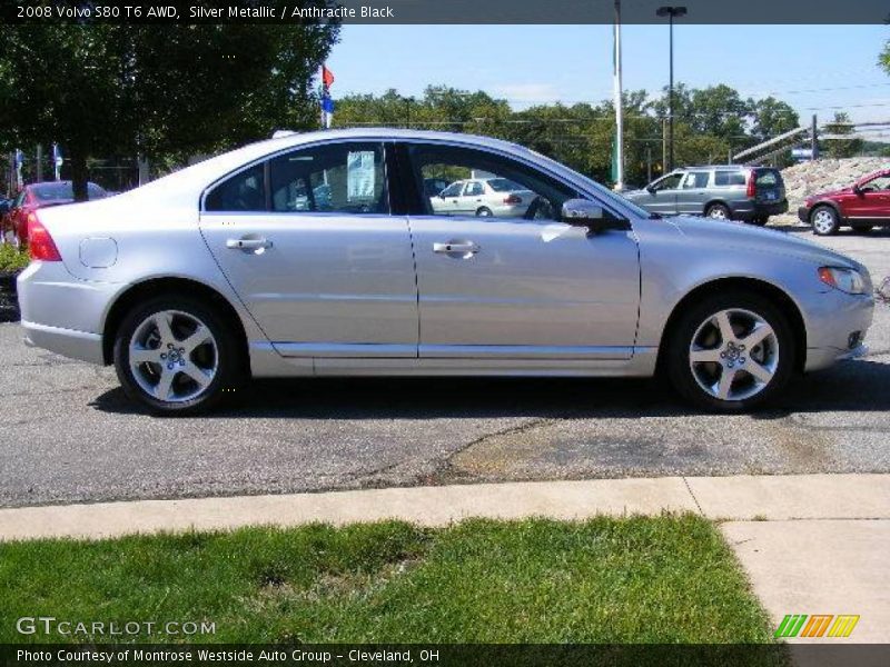 Silver Metallic / Anthracite Black 2008 Volvo S80 T6 AWD