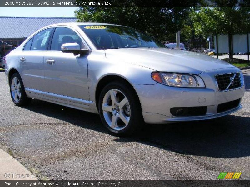Silver Metallic / Anthracite Black 2008 Volvo S80 T6 AWD