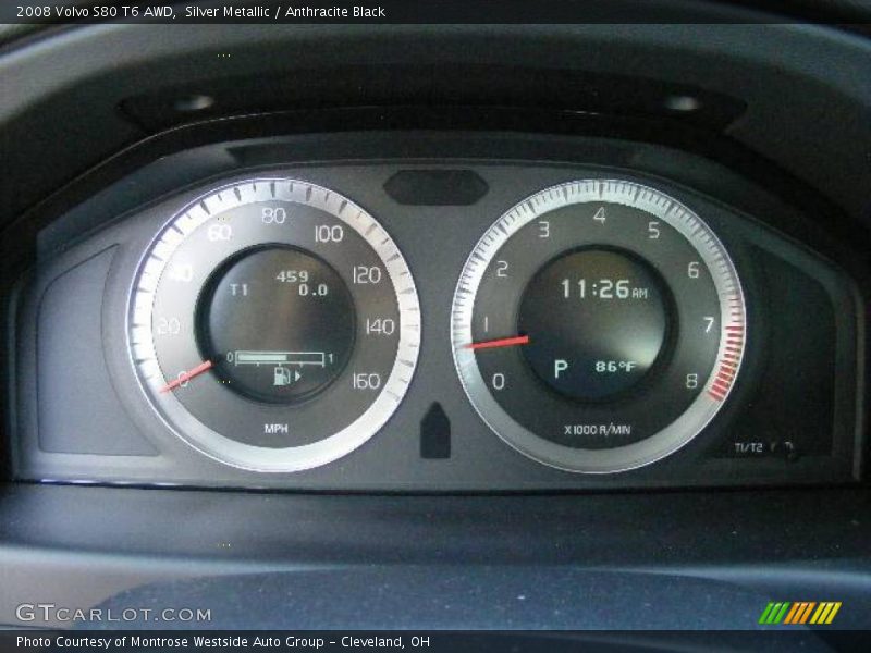Silver Metallic / Anthracite Black 2008 Volvo S80 T6 AWD
