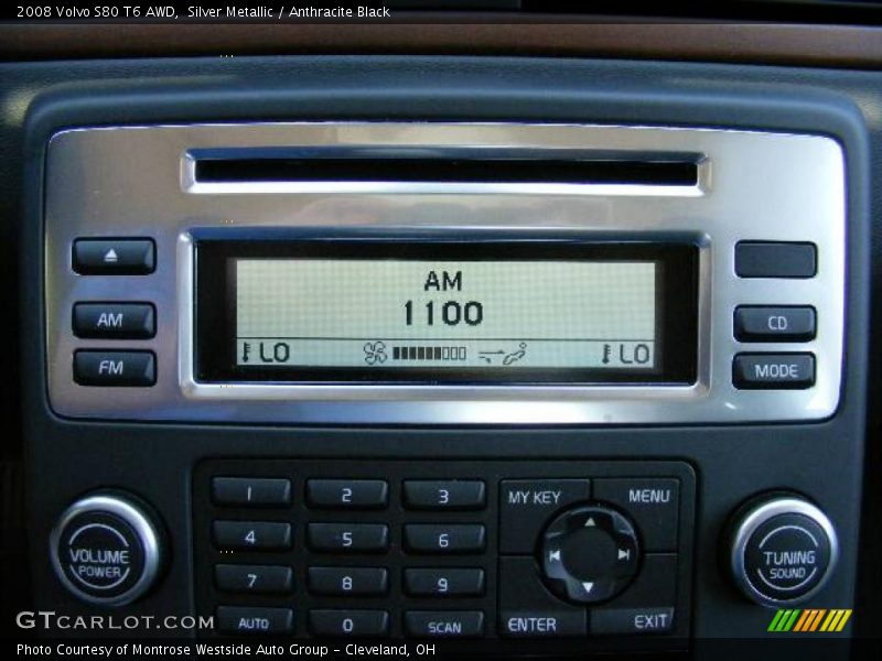 Silver Metallic / Anthracite Black 2008 Volvo S80 T6 AWD
