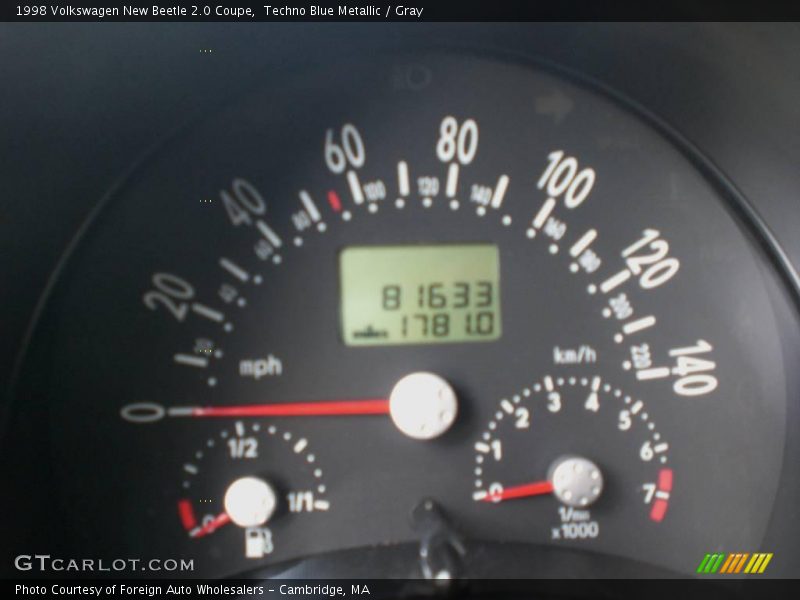 Techno Blue Metallic / Gray 1998 Volkswagen New Beetle 2.0 Coupe