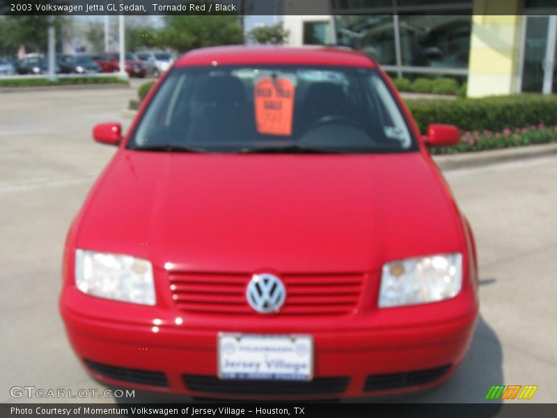 Tornado Red / Black 2003 Volkswagen Jetta GL Sedan