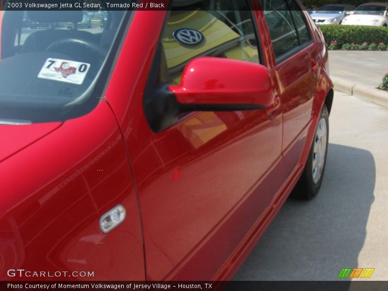 Tornado Red / Black 2003 Volkswagen Jetta GL Sedan