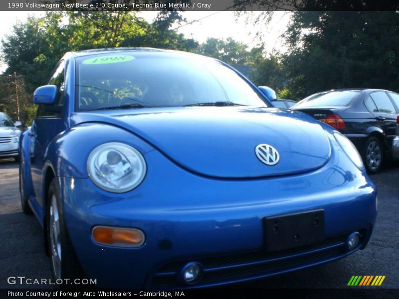 Techno Blue Metallic / Gray 1998 Volkswagen New Beetle 2.0 Coupe