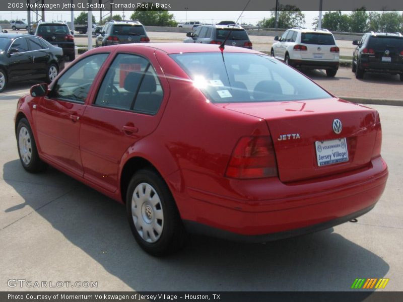 Tornado Red / Black 2003 Volkswagen Jetta GL Sedan